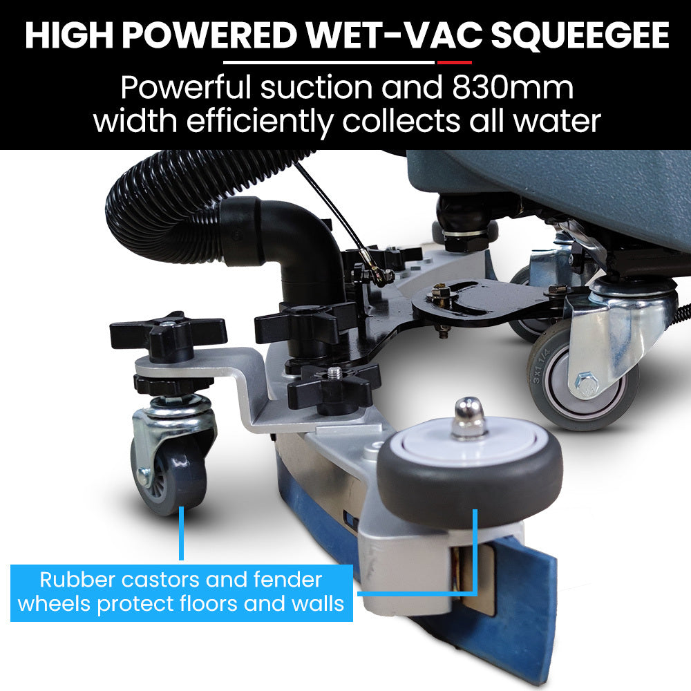 Auch FSH18 Floor Scrubber & Dryer, 490mm, Battery Powered, Walk Behind, Multi-purpose Commercial Grade Machine V219-SCBHNDACP18A
