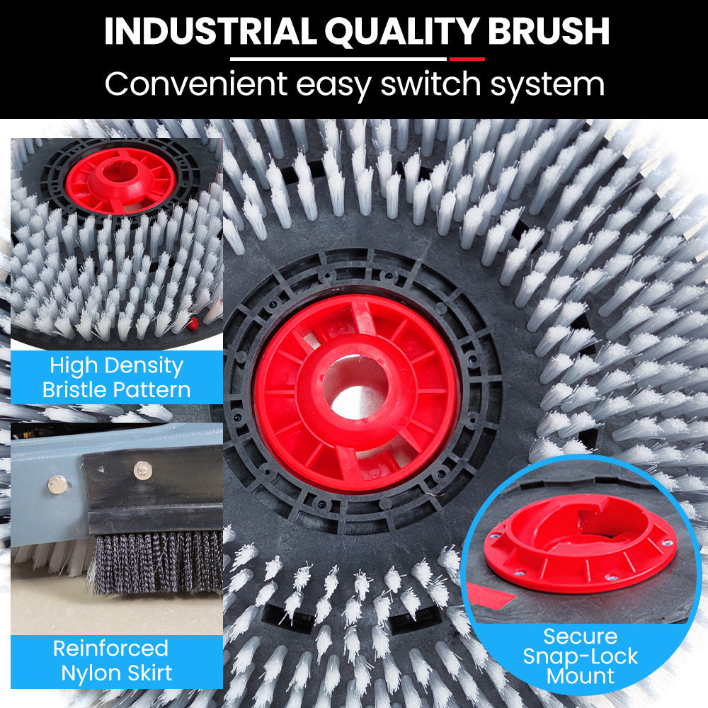 Auch FSH18 Floor Scrubber & Dryer, 490mm, Battery Powered, Walk Behind, Multi-purpose Commercial Grade Machine V219-SCBHNDACP18A