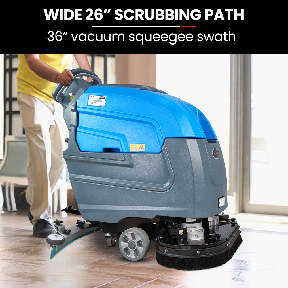 Auch FSP26 Self-Propelled Floor Scrubber & Dryer, 720mm, Battery Powered, Walk Behind, Multi-purpose V219-SCBHNDACP26A