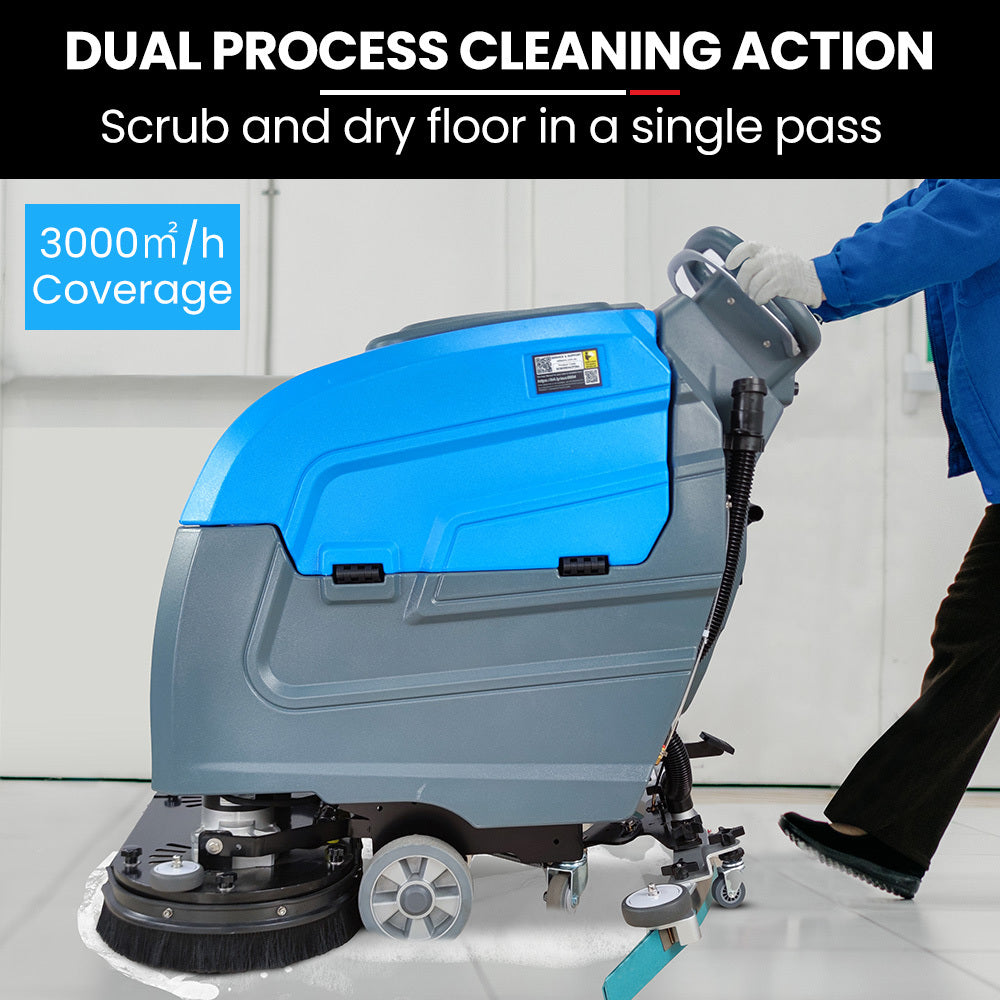 Auch FSP26 Self-Propelled Floor Scrubber & Dryer, 720mm, Battery Powered, Walk Behind, Multi-purpose V219-SCBHNDACP26A