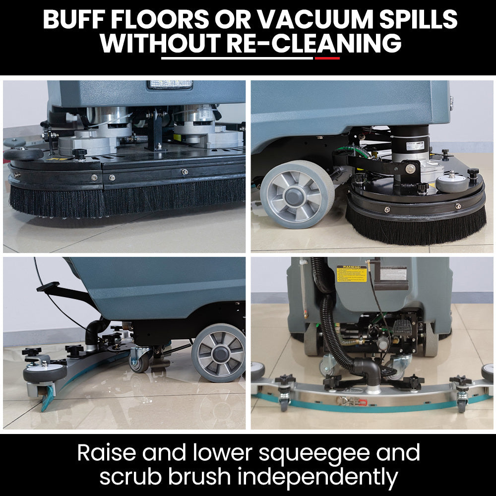 Auch FSP26 Self-Propelled Floor Scrubber & Dryer, 720mm, Battery Powered, Walk Behind, Multi-purpose V219-SCBHNDACP26A