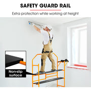 BAUMR-AG Mobile Scaffold Platform, 226kg Load, Steel Frame, Dual Height, Folding for easy Transport and V219-SCFMSCEQM10A