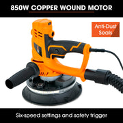UNIMAC 180mm 850W Handheld Drywall Sander, Electric Dry Wall Sanding Machine, with Automatic Vacuum System, V219-SNDDRYUMHA6A