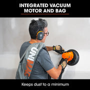 UNIMAC 180mm 850W Handheld Drywall Sander, Electric Dry Wall Sanding Machine, with Automatic Vacuum System, V219-SNDDRYUMHA6A
