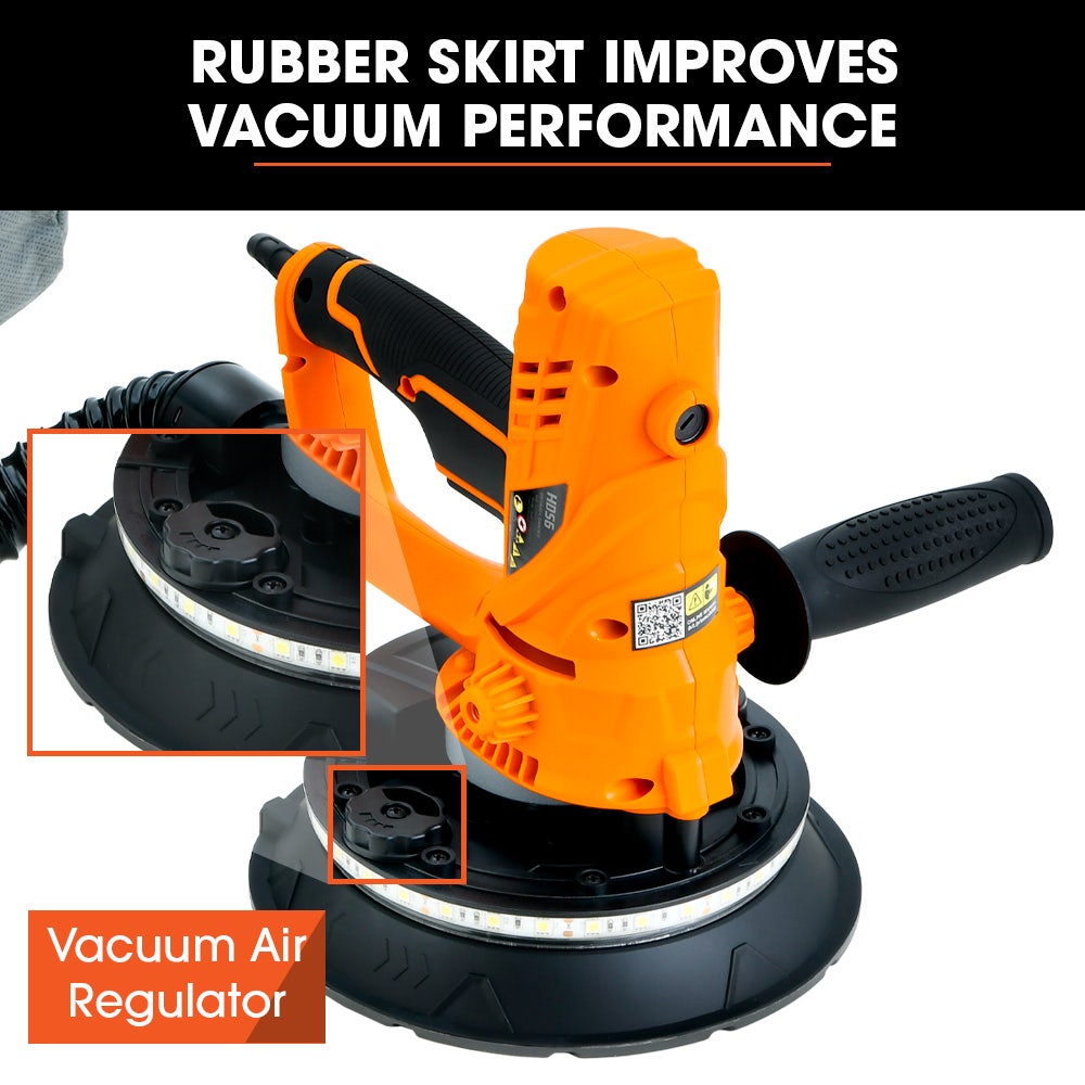 UNIMAC 180mm 850W Handheld Drywall Sander, Electric Dry Wall Sanding Machine, with Automatic Vacuum System, V219-SNDDRYUMHA6A