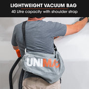 Unimac 225mm 750W Telescopic Long Reach Dry Wall Sander Kit, Foldable, Vacuum System, LED Worklight, 6x V219-SNDDRYUMLA7A