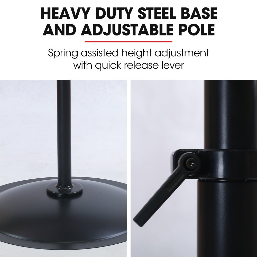 BAUMR-AG 30" 762mm 300W Industrial Pedestal Fan, Large, Commercial, Heavy-duty, 3 Speed, EESS Certified V219-SPCAIRBM30PA