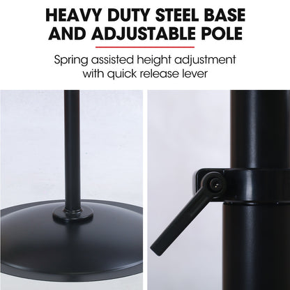 BAUMR-AG 30" 762mm 300W Industrial Pedestal Fan, Large, Commercial, Heavy-duty, 3 Speed, EESS Certified V219-SPCAIRBM30PA