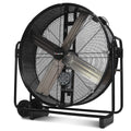 BAUMR-AG 42" 1067mm 660W Industrial Mobile Floor Drum Fan, Belt Drive, Tilting, Large, Commercial, Heavy-duty V219-SPCAIRBM42DA