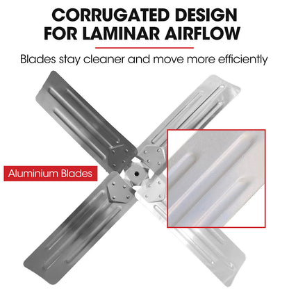 BAUMR-AG 42" 1067mm 660W Industrial Mobile Floor Drum Fan, Belt Drive, Tilting, Large, Commercial, Heavy-duty V219-SPCAIRBM42DA