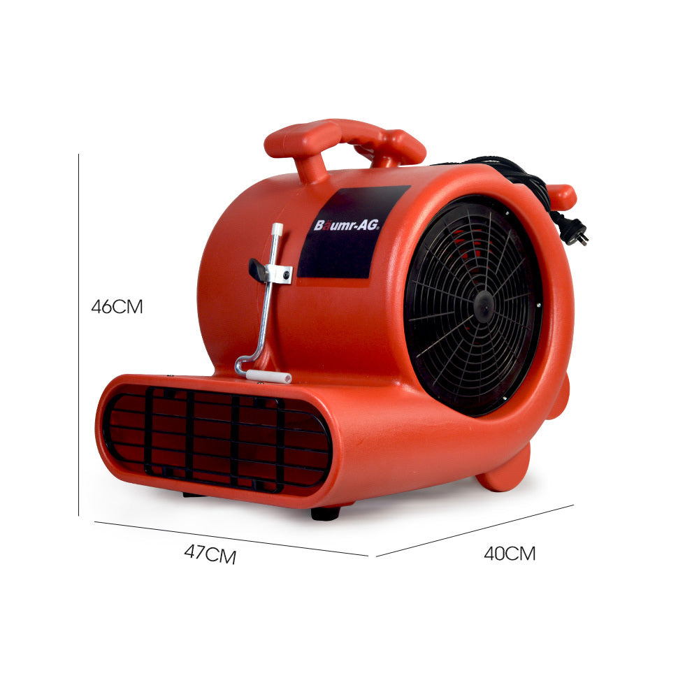 Baumr-AG 3-Speed Carpet Dryer Air Mover Blower Fan, 1300CFM, Sealed Copper Motor, Poly Housing V219-SPCAIRBMC13A