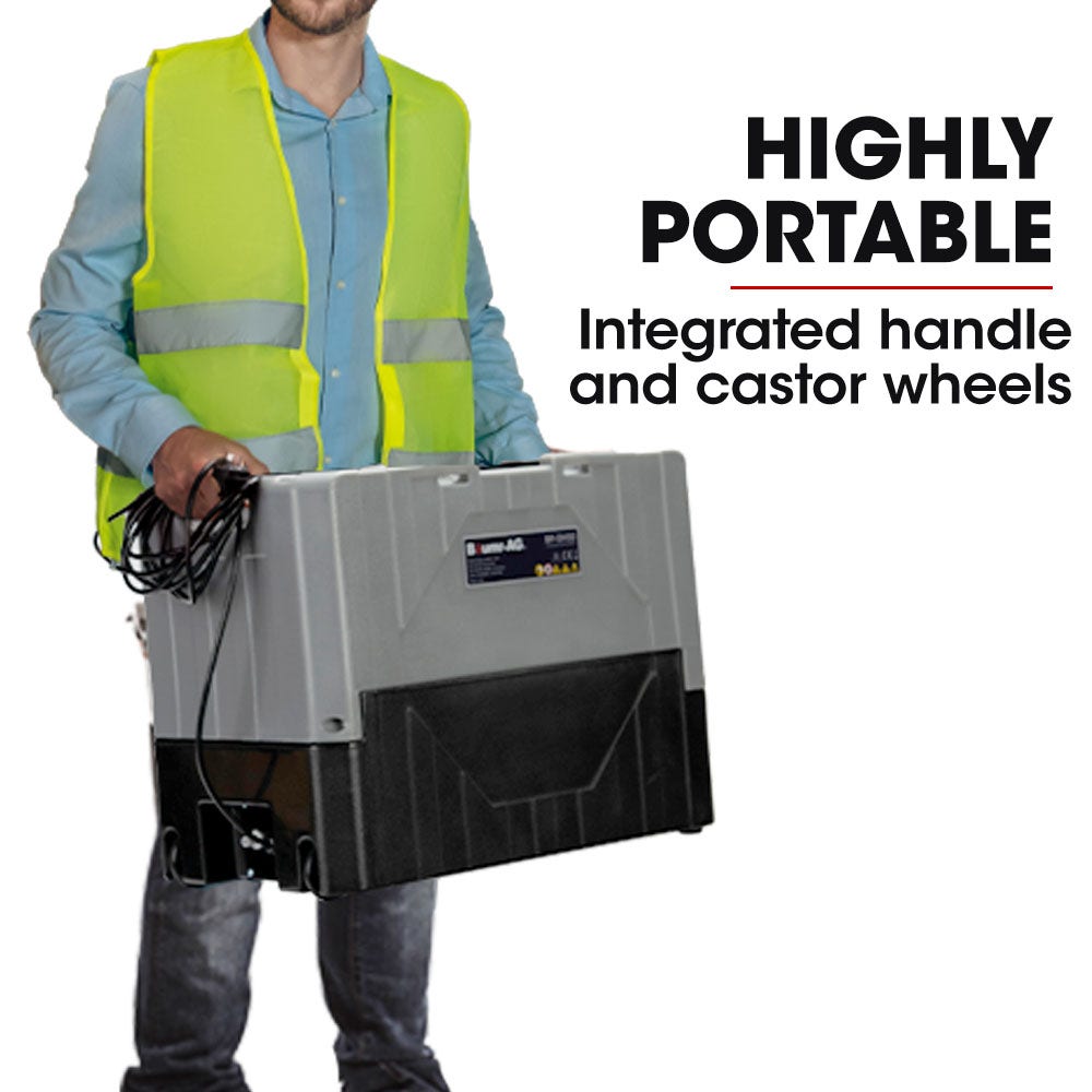 Baumr-AG 50L/day Commercial Air Dehumidifier for Mould, Portable, Stackable, LCD Display, Wheels V219-SPCAIRBMH50A