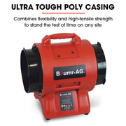 Baumr-AG 300mm (12 inch) Portable Air Blower Mover Axial Ventilation Extraction Fan V219-SPCAIRBMP22A