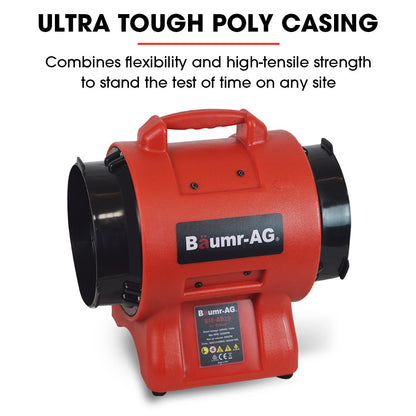Baumr-AG 300mm (12 inch) Portable Air Blower Mover Axial Ventilation Extraction Fan V219-SPCAIRBMP22A