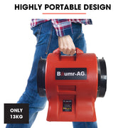 Baumr-AG 300mm (12 inch) Portable Air Blower Mover Axial Ventilation Extraction Fan V219-SPCAIRBMP22A