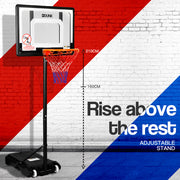 Dr.Dunk Adjustable Basketball Stand System Kids Hoop Portable Height Rim Ring V219-SPTBBLDRDBS11