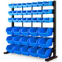BAUMR-AG 39 Parts Bin Rack Storage System Floor Mount - Blue V219-STRBRKBMRAF39B