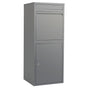 FORTIA Freestanding Parcel Post Box Letterbox, Letter Slot, Woodland Grey V219-STRLTBFOFD4A
