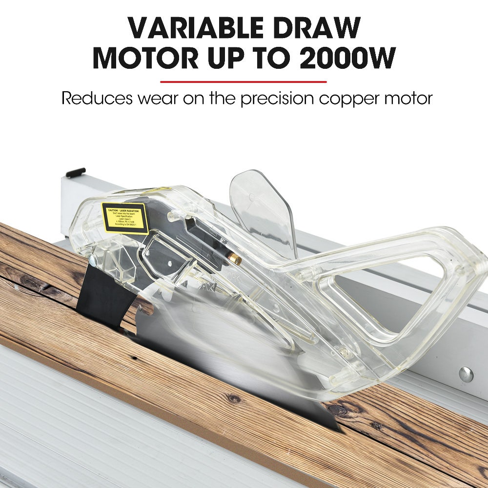Baumr-AG 2000W 254mm Corded Table Saw with Stand, Extendable, Laser Guide V219-TBLSAWBRMAX60