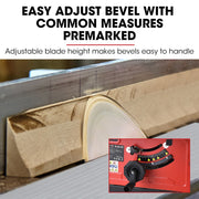 Baumr-AG 2000W 254mm Corded Table Saw with Stand, Extendable, Laser Guide V219-TBLSAWBRMAX60