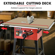 Baumr-AG 2000W 254mm Corded Table Saw with Stand, Extendable, Laser Guide V219-TBLSAWBRMAX60