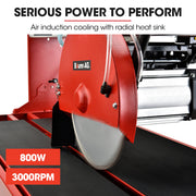BAUMR-AG 800W Electric Tile Saw Cutter with 200mm (8") Blade, 720mm Cutting Length, Side Extension Table V219-TILSAWBMRA210