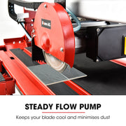 BAUMR-AG 800W Electric Tile Saw Cutter with 200mm (8") Blade, 720mm Cutting Length, Side Extension Table V219-TILSAWBMRA210