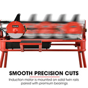 BAUMR-AG 800W Electric Tile Saw Cutter with 200mm (8") Blade, 720mm Cutting Length, Side Extension Table V219-TILSAWBMRA210