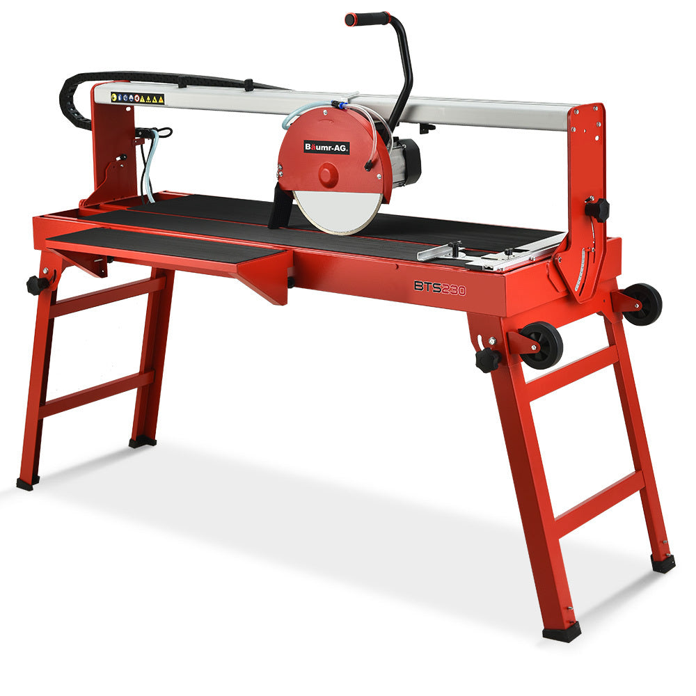 BAUMR-AG 1500W Electric Tile Saw Cutter with 300mm (12") Blade, 920mm Cutting Length, Side Extension Table V219-TILSAWBMRA230