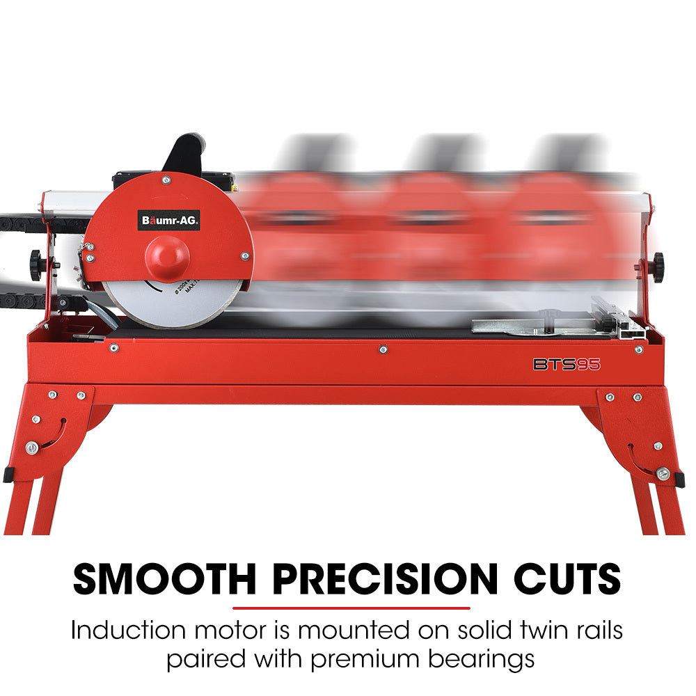 BAUMR-AG 800W Electric Tile Saw Cutter with 200mm (8") Blade, 620mm Cutting Length V219-TILSAWBMRAX95