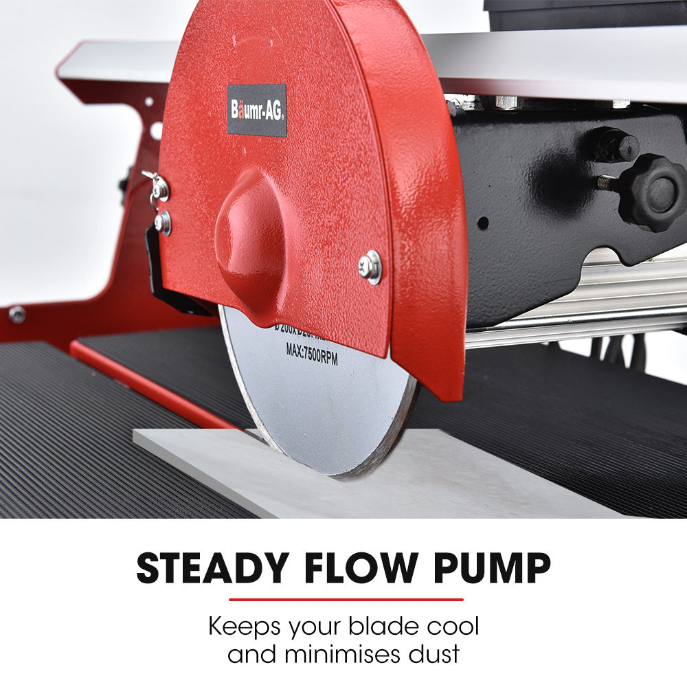 BAUMR-AG 800W Electric Tile Saw Cutter with 200mm (8") Blade, 620mm Cutting Length V219-TILSAWBMRAX95
