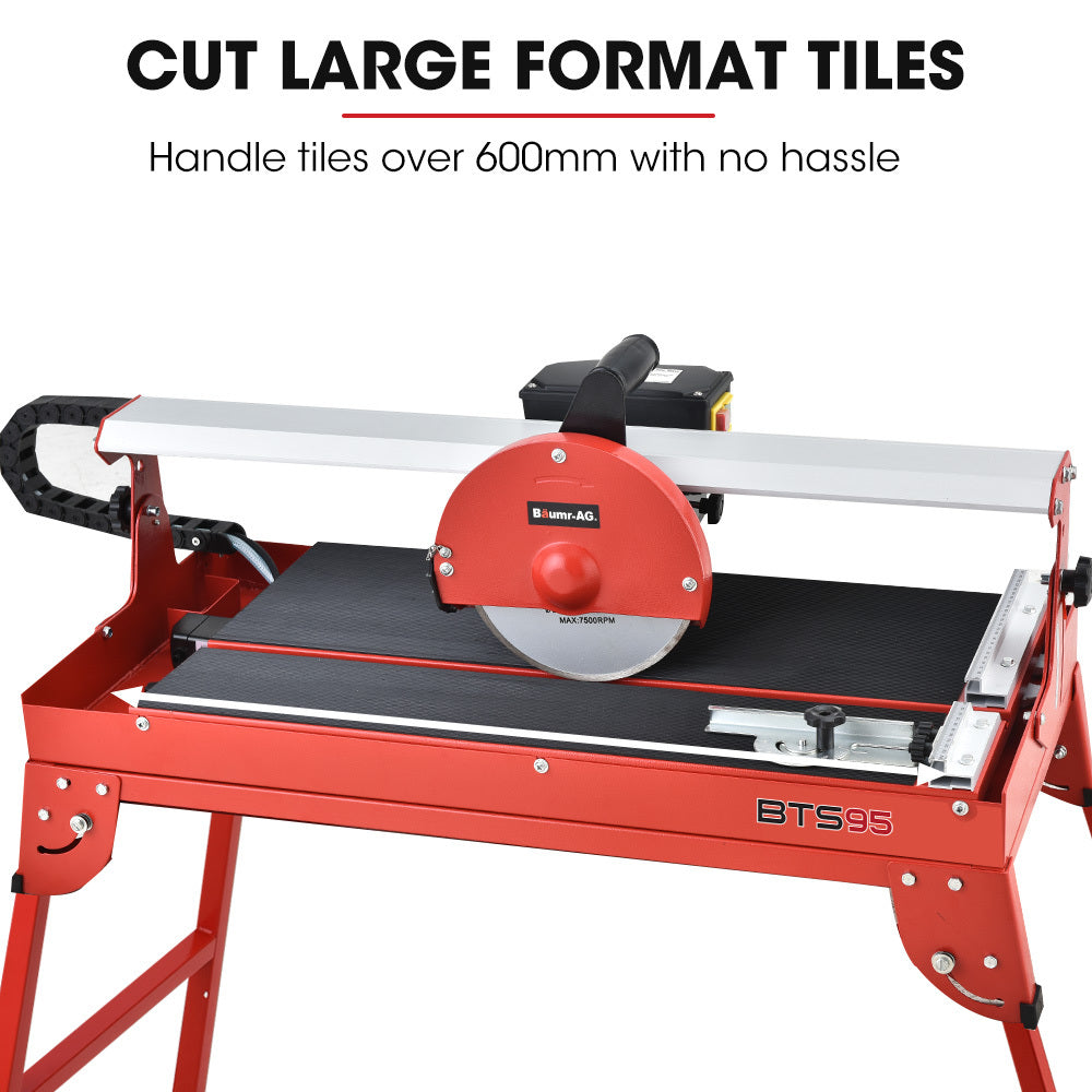 BAUMR-AG 800W Electric Tile Saw Cutter with 200mm (8") Blade, 620mm Cutting Length V219-TILSAWBMRAX95