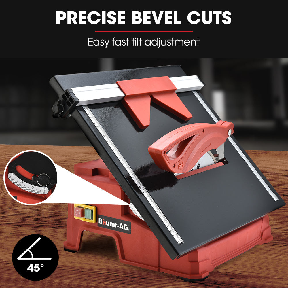 BAUMR-AG 600W Electric Tile Saw Cutter with 180mm (7") Blade V219-TILSAWBMRBX65