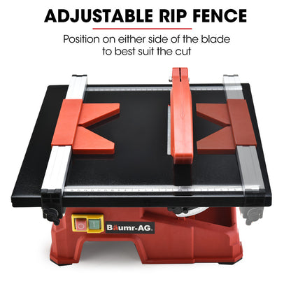 BAUMR-AG 600W Electric Tile Saw Cutter with 180mm (7") Blade V219-TILSAWBMRBX65