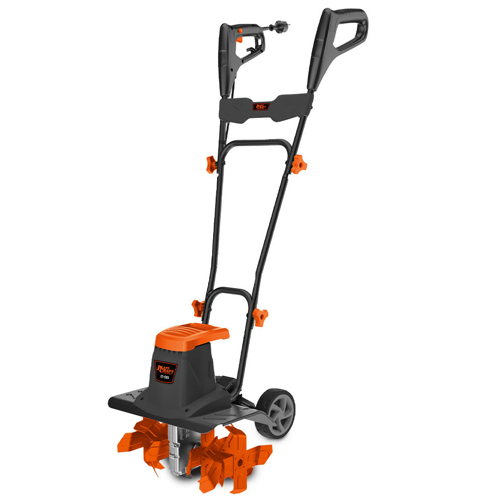 PLANTCRAFT Electric Rotary Hoe Garden Tiller Soil Cultivator, Adjustable Depth, 6 Tines V219-TLRELEPCET5A
