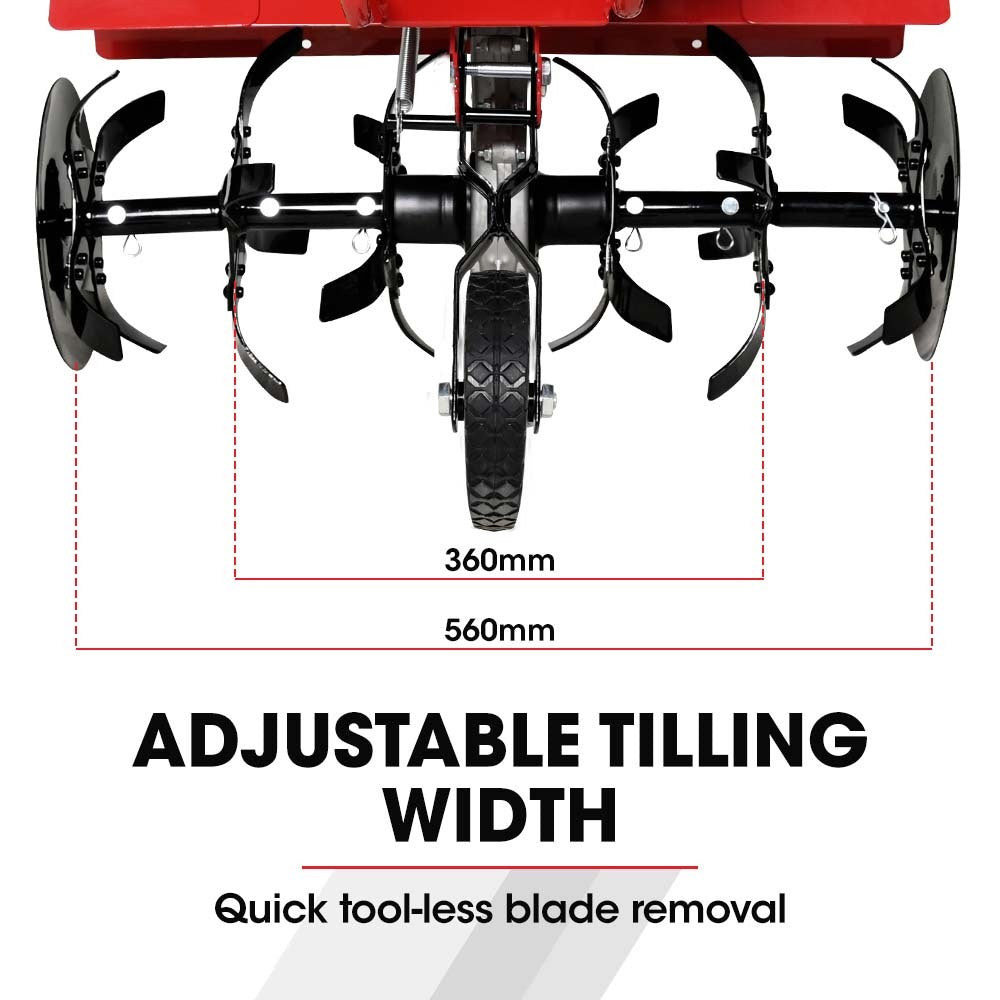 Baumr-AG 150CC Garden Tiller Cultivator Petrol Rototiller 4-Stroke Soil Power Rotary Hoe V219-TLRPTLBMRA9B4