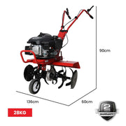 Baumr-AG 150CC Garden Tiller Cultivator Petrol Rototiller 4-Stroke Soil Power Rotary Hoe V219-TLRPTLBMRA9B4