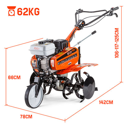PLANTCRAFT 7.0HP Cultivator Tiller Plough Self-Propelled Rotary Rototiller V219-TLRPTLBMRAS77