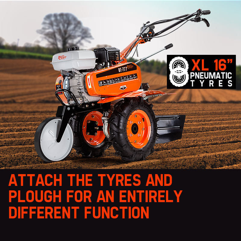 PLANTCRAFT 7.0HP Cultivator Tiller Plough Self-Propelled Rotary Rototiller V219-TLRPTLBMRAS77