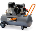 Unimac 100L 2.6kW Industrial Air Compressor, 370L/min 116PSI, Brushless Motor, Long Service Life, Certified V219-TOLACMUM10BA