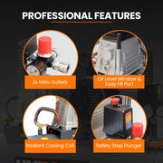 Unimac 100L 2.6kW Industrial Air Compressor, 370L/min 116PSI, Brushless Motor, Long Service Life, Certified V219-TOLACMUM10BA