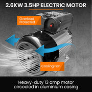 Unimac 100L 2.6kW Industrial Air Compressor, 370L/min 116PSI, Brushless Motor, Long Service Life, Certified V219-TOLACMUM10VA