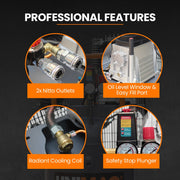 Unimac 100L 2.6kW Industrial Air Compressor, 370L/min 116PSI, Brushless Motor, Long Service Life, Certified V219-TOLACMUM10VA