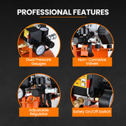 UNIMAC 15L Pancake Air Compressor, 116PSI Portable Silent Oil-Free Electric, for Airtools Tyre Inflation V219-TOLACMUM1C5FA