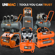UNIMAC 15L Pancake Air Compressor, 116PSI Portable Silent Oil-Free Electric, for Airtools Tyre Inflation V219-TOLACMUM1C5FA