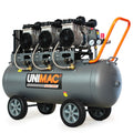 UNIMAC 100L 4.5HP Silent Oil-Free Air Compressor, with Twin Nitto Outlets, 15A Plug V219-TOLACMUM1M0FA