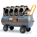 Unimac 150L 4.5HP Ultra-Slient Oil-Free Electric Air Compressor, Long Life Quad Motor, 116PSI Portable Heavy V219-TOLACMUM1M5FA