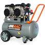 UNIMAC 50L 3.0HP Silent Oil-Free Electric Air Compressor, Portable, Twin Nitto Outlets V219-TOLACMUM5C0FA