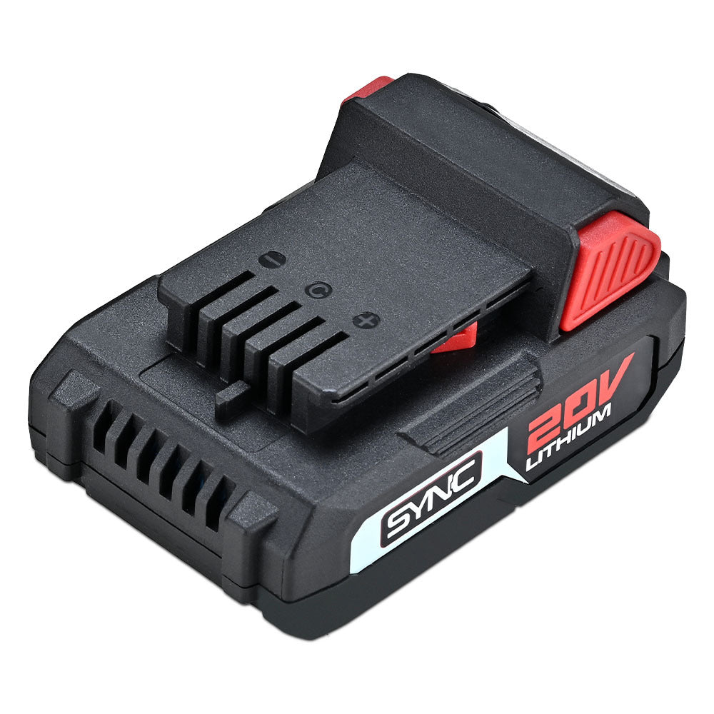 BAUMR-AG 20V 2Ah SYNC Lithium-Ion Battery, Replacement or Spare Battery, Rechargeable V219-TOLBATBM202A