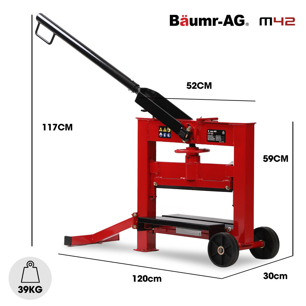 BAUMR-AG Manual Block Splitter, 420mm Cutting Length, Cutter for Paver Brick Stone V219-TOLBCTBMM42A